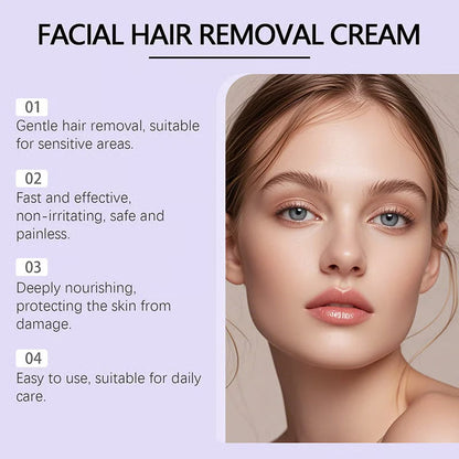 VelvetSkin – Crema depilatoria facial indolora