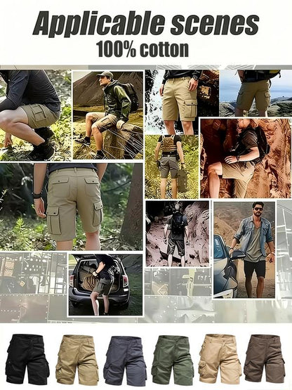 RangerCore – Pantalones cortos de trabajo de algodón orgánico para senderismo