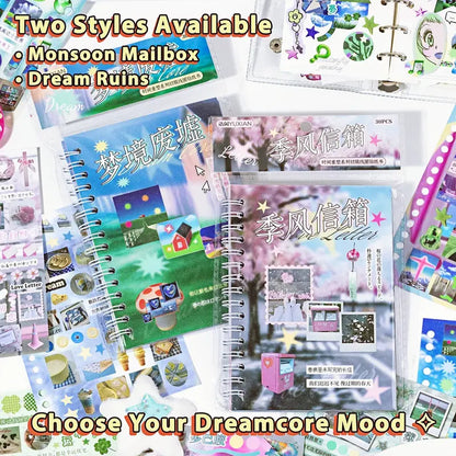 AuraDream – Surreales ästhetisches Sticker-Kunstbuch