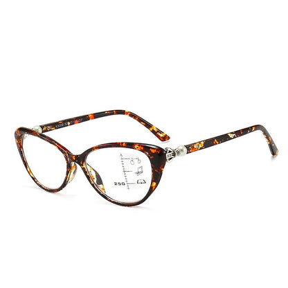 VisionLux – Gafas ojo de gato modernas con filtro de luz azul HD para mujer