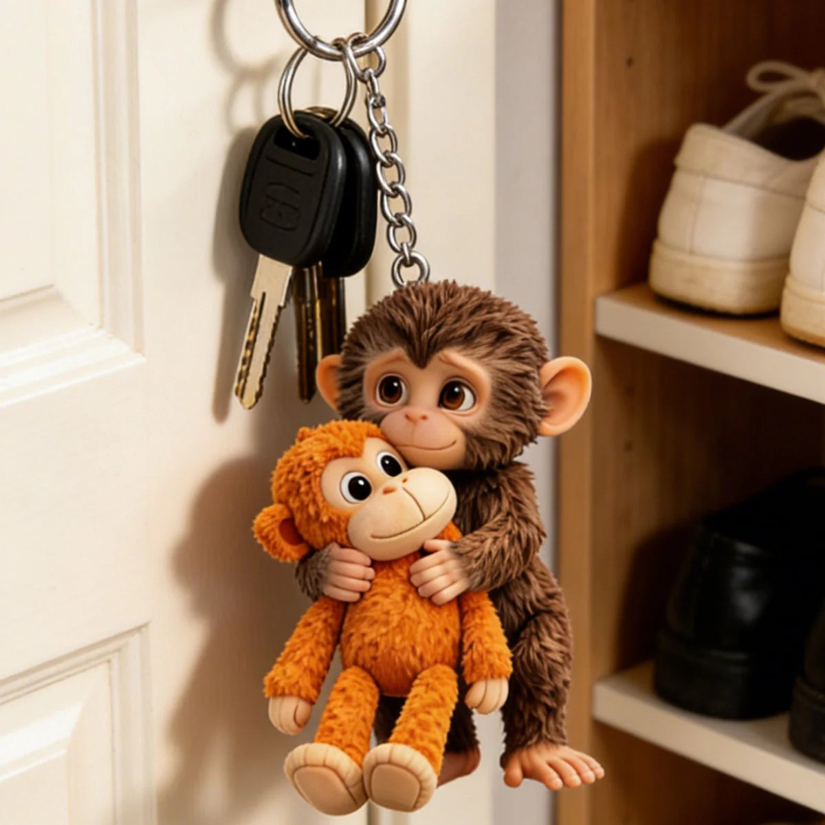 CuddleMonkey – Täglicher Komfort-Schlüsselanhänger