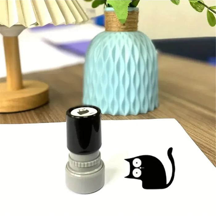 MeowMark – Juego de sellos con patrón de gatos