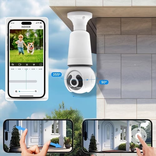 LumiGuard – Cámara de seguridad inteligente inalámbrica con bombilla