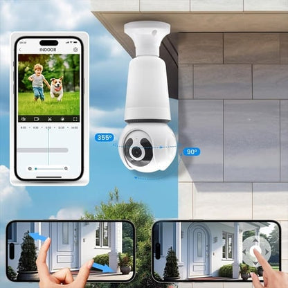 LumiGuard – Cámara de seguridad inteligente inalámbrica con bombilla