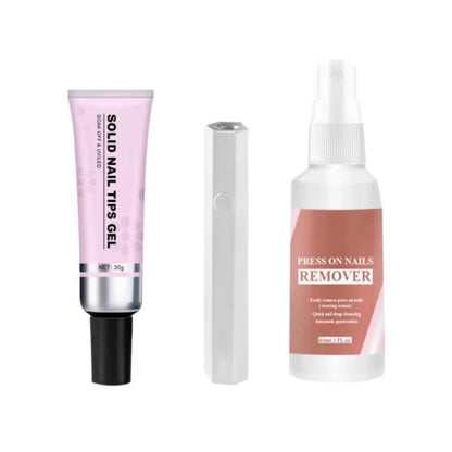 TitanHold – Kit de adhesivo UV sólido para uñas