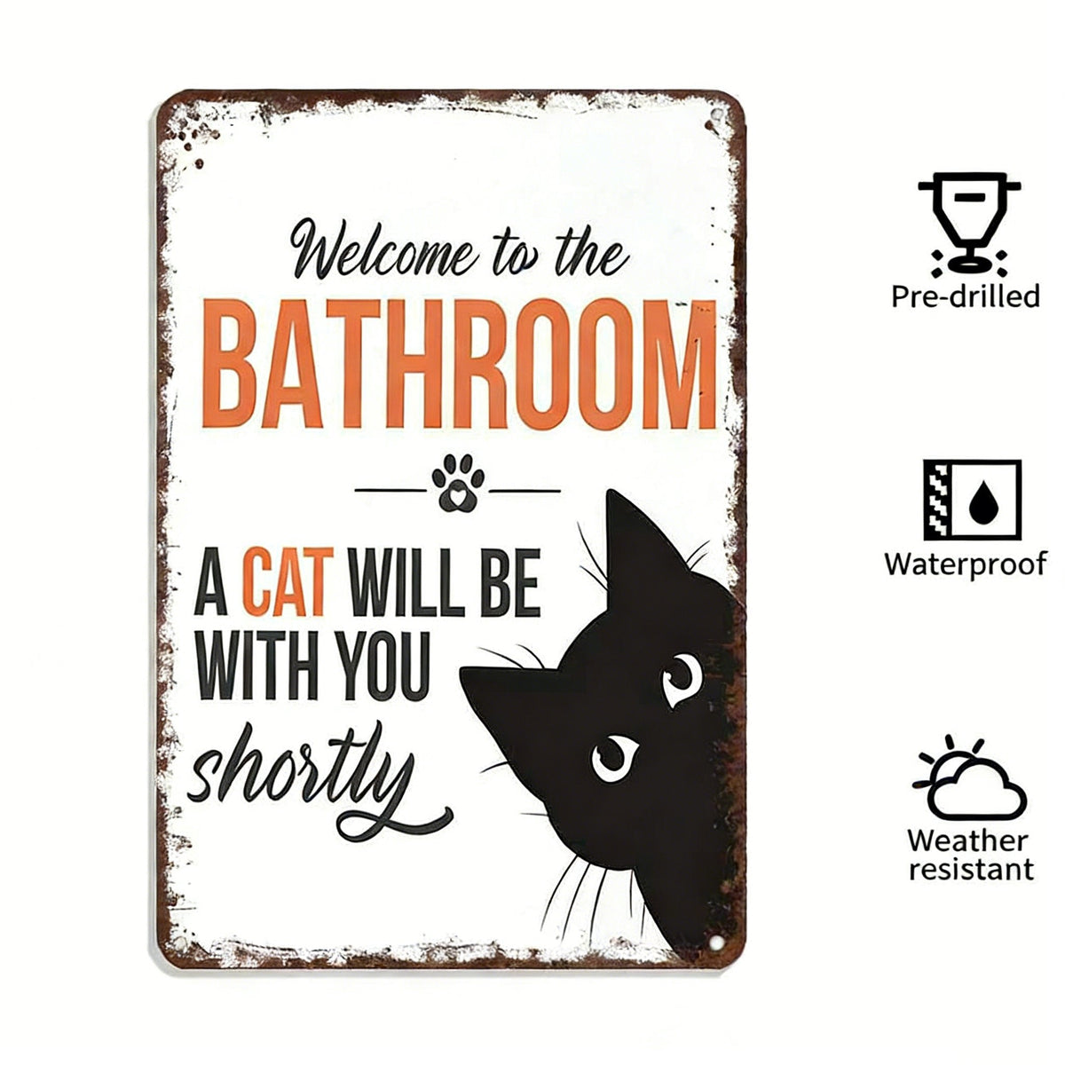 NoirWhiskers - Arte de pared vintage de gatos