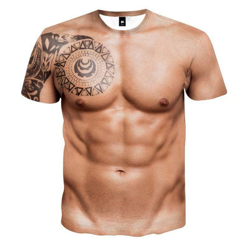 FlexInk – Muskel-Tattoo-Illusion T-Shirt