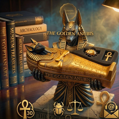 PharaohGuard – Colección de Sarcófagos Anubis Dorado