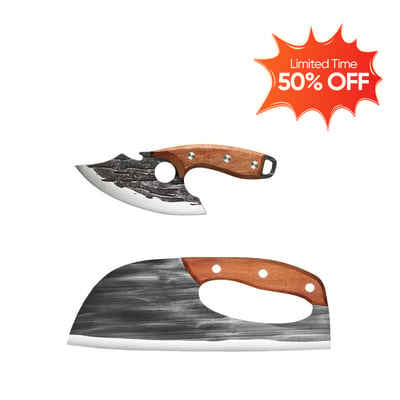 ChefForge – Juego profesional de cuchillo de chef y hacha de carnicero