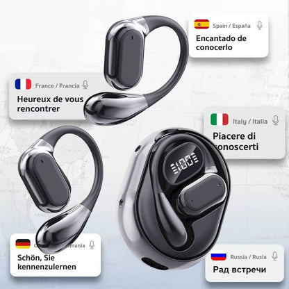 TranslaWave – Auriculares inalámbricos de oído abierto con traducción inteligente por IA