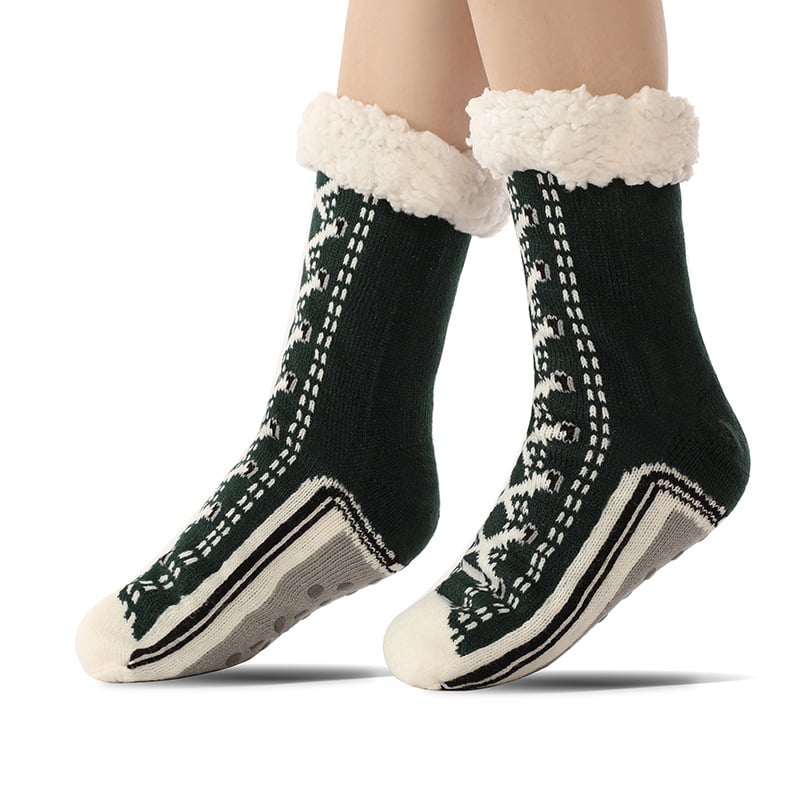 ToastyToes - Calcetines tipo pantufla de forro polar antideslizantes