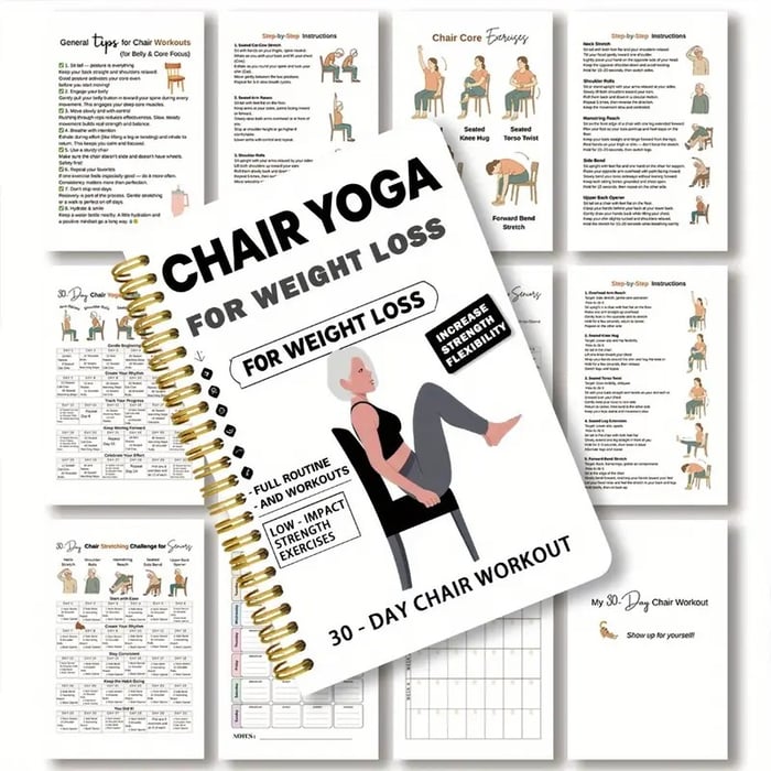 ChairFit – 30-Tage-Tagebuch für Stuhl-Yoga zum Abnehmen