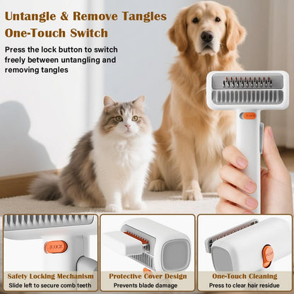PawGroom – Cepillo y peine para mascotas con autodistrición