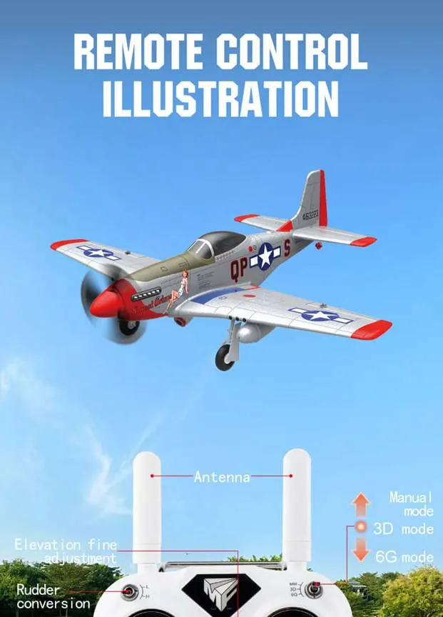 Warhawk Pro – P-51D RC-Flugzeug