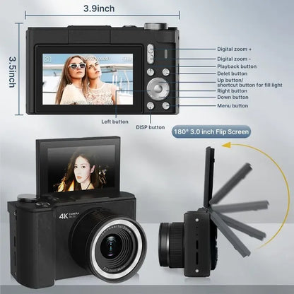 SnapMaster – Cámara Digital 4K de Alta Resolución