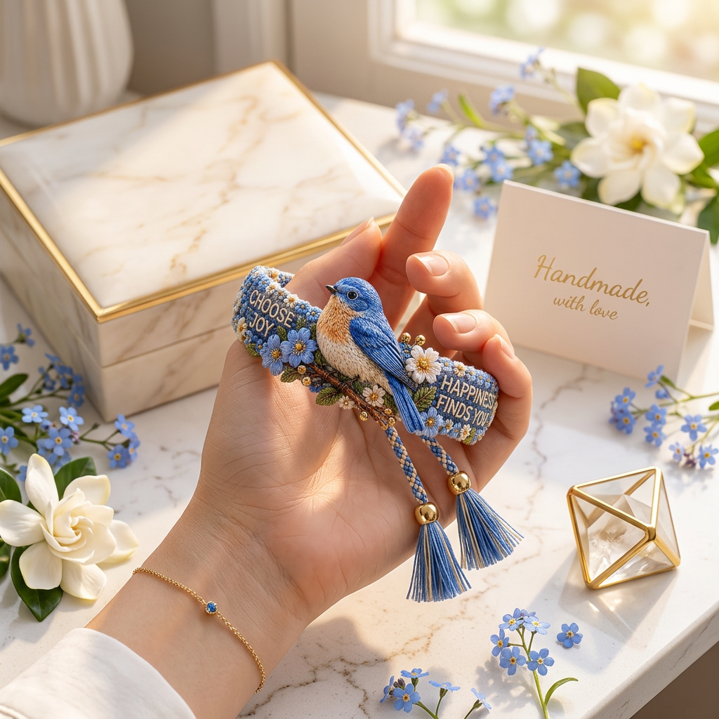 MeadowCharm – Kollektion handbestickter Armbänder