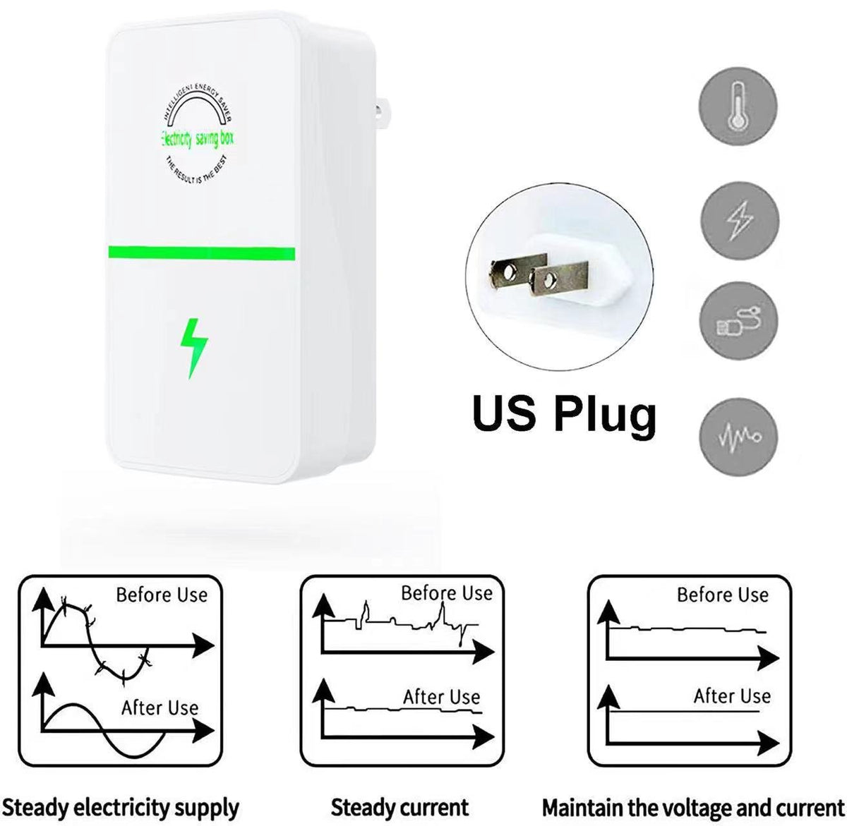 VoltSave – Dispositivo ahorrador de energía enchufable