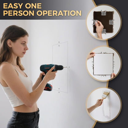 WallMate – Reparatur-Set für Trockenbauwände ohne Ständerwerk