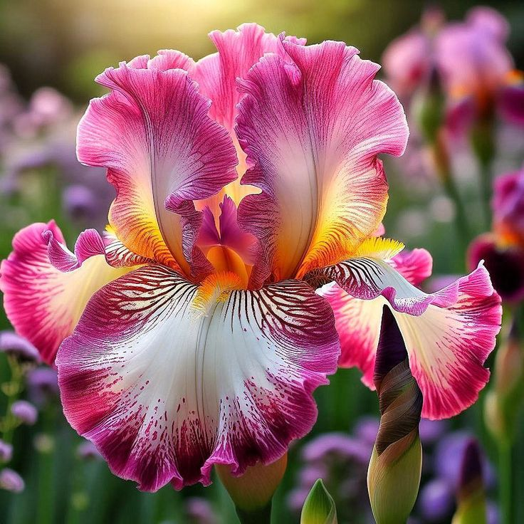 BloomAura – Exotische Hohe Bart-Schwertlilie
