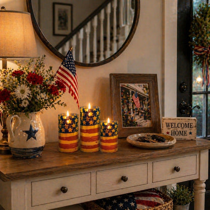 FreedomFlame – Von den USA inspirierte flammenlose Kerzenkollektion