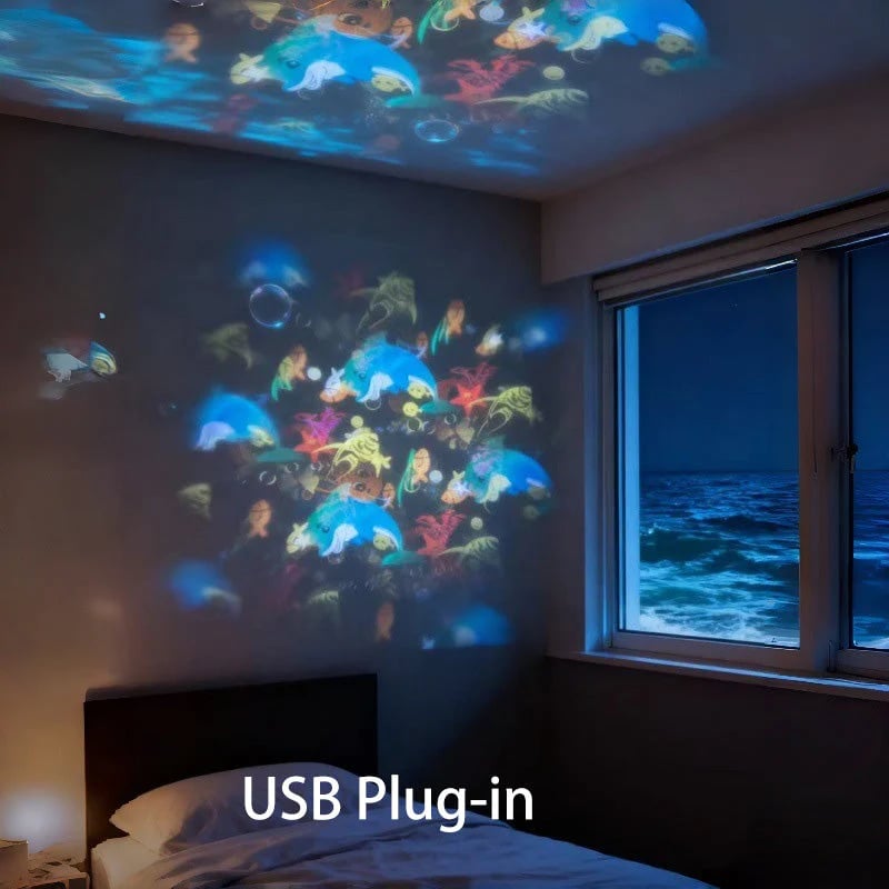 OceanGlow – Rotierender LED-Lichtprojektor