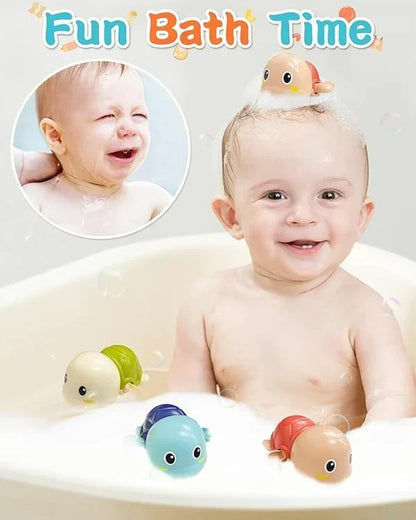 TinyTide - Set de juguete interactivo de tortugas para el baño
