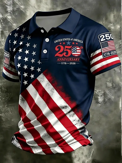 FreedomFit – USA-Unabhängigkeits-Polo-Shirt