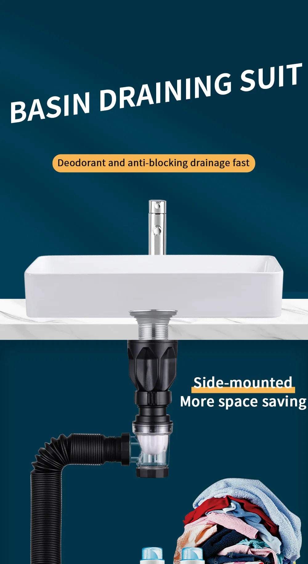 FlowFlex – Verstellbares Spülbecken-Abflussrohr