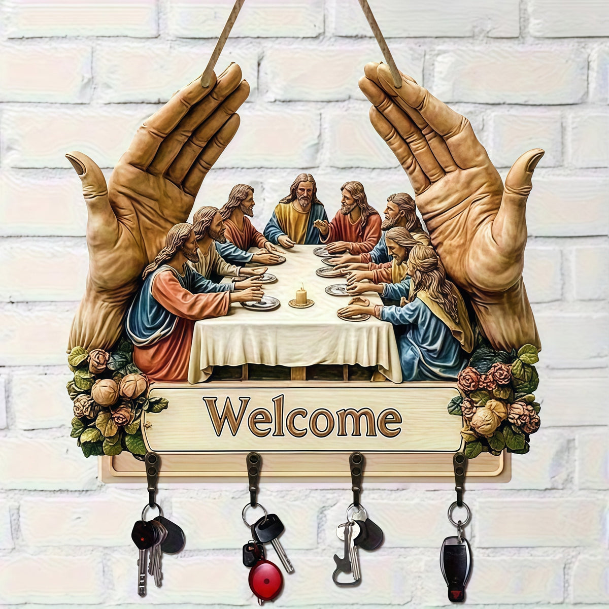FaithFrame – Llavero con Jesús y los Discípulos