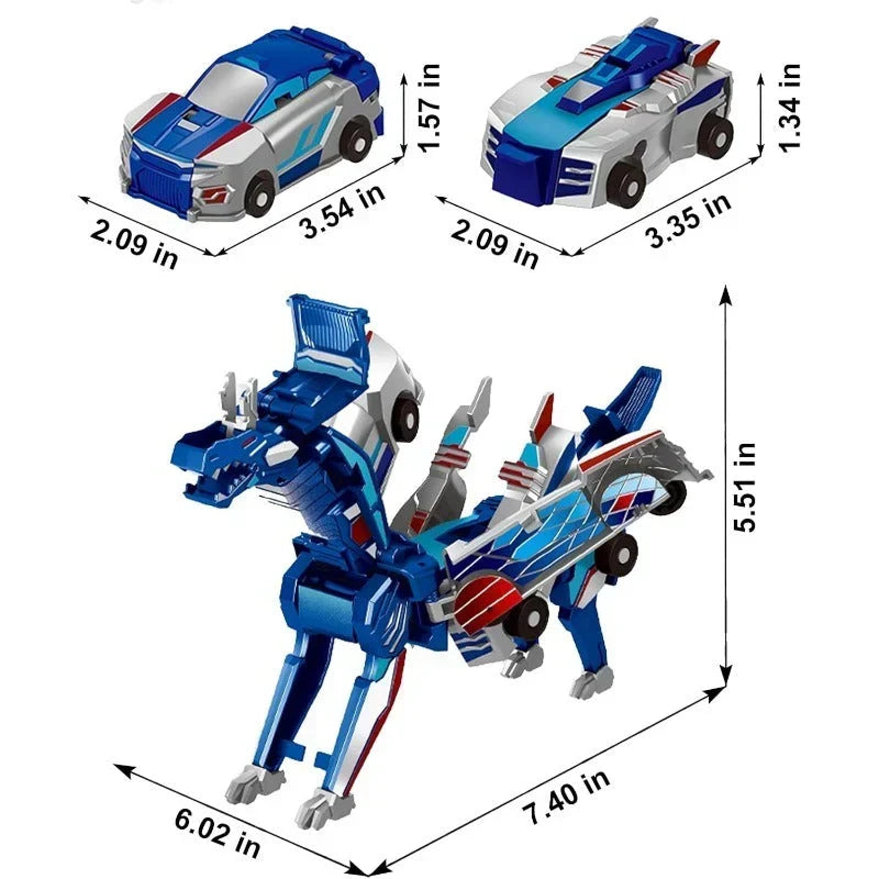 RoboDino – Juguete de coche y dinosaurio transformable 2 en 1