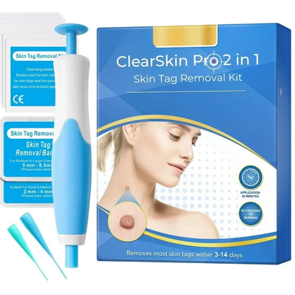 ClearSkin Pro - Dispositivo 2 en 1 para eliminar verrugas cutáneas