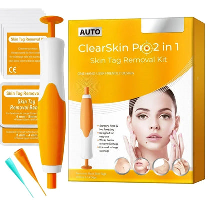 ClearSkin Pro - Dispositivo 2 en 1 para eliminar verrugas cutáneas