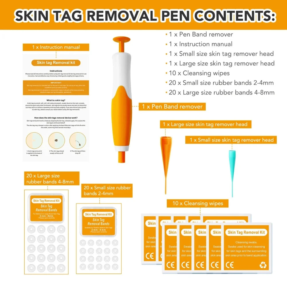 ClearSkin Pro - Dispositivo 2 en 1 para eliminar verrugas cutáneas