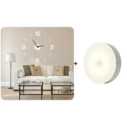 TimeVista – Juego de reloj de pared acrílico luminoso 3D