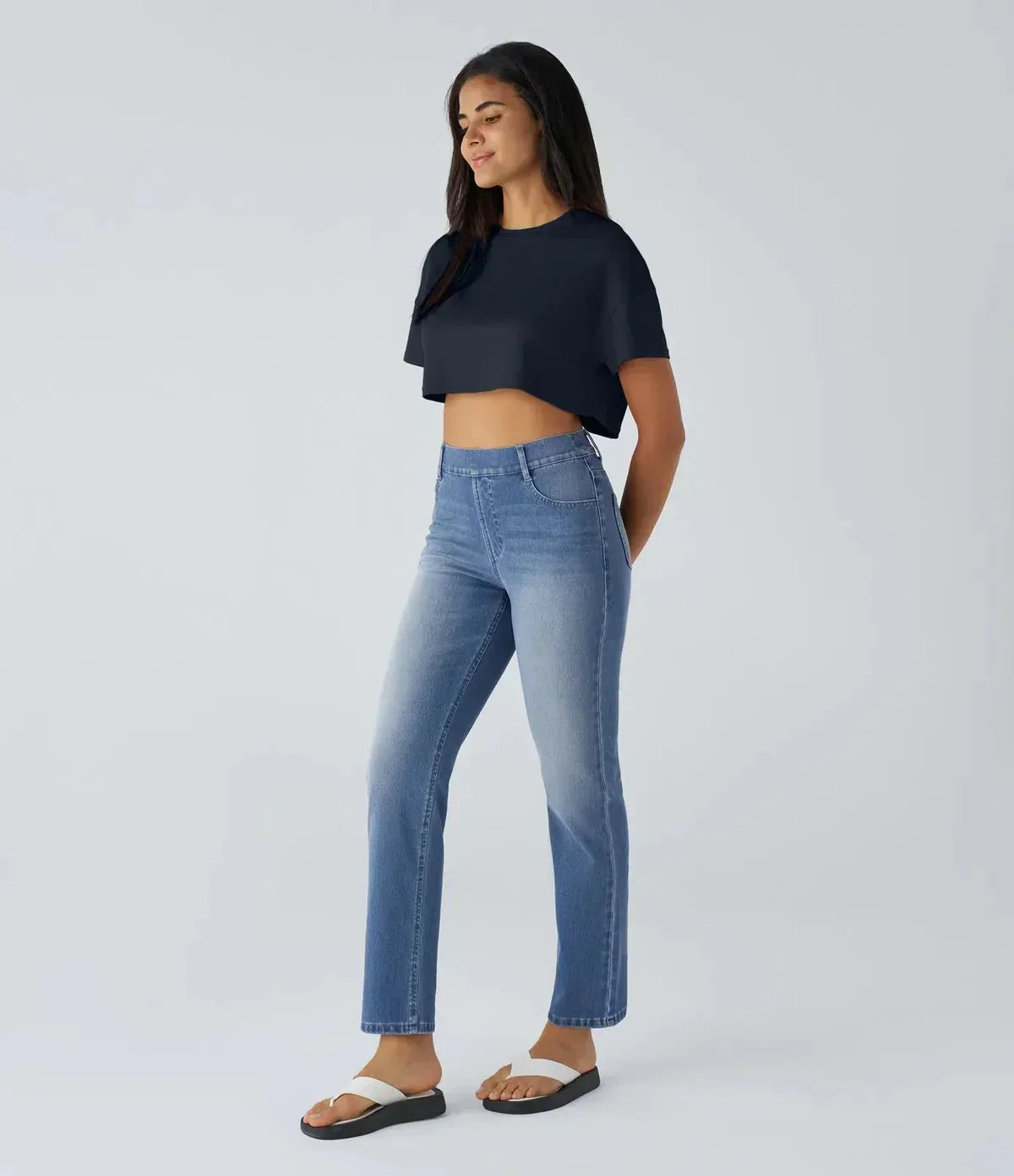 Halara Flex™ – Ultra-dehnbare High-Waist-Hose für ganztägigen Tragekomfort