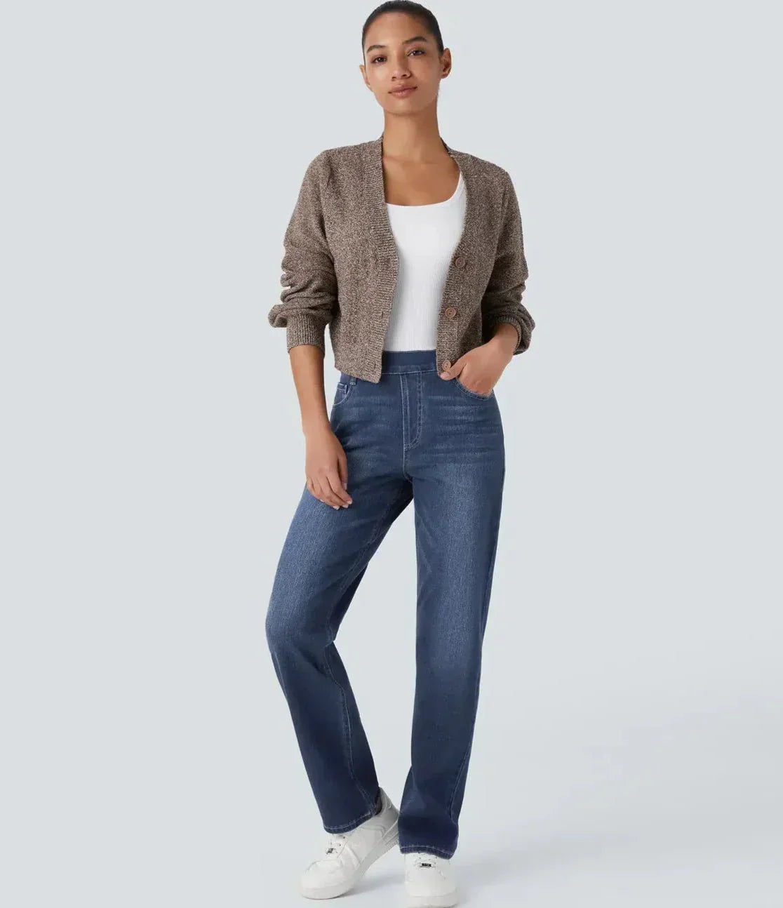 Halara Flex™ – Ultra-dehnbare High-Waist-Hose für ganztägigen Tragekomfort