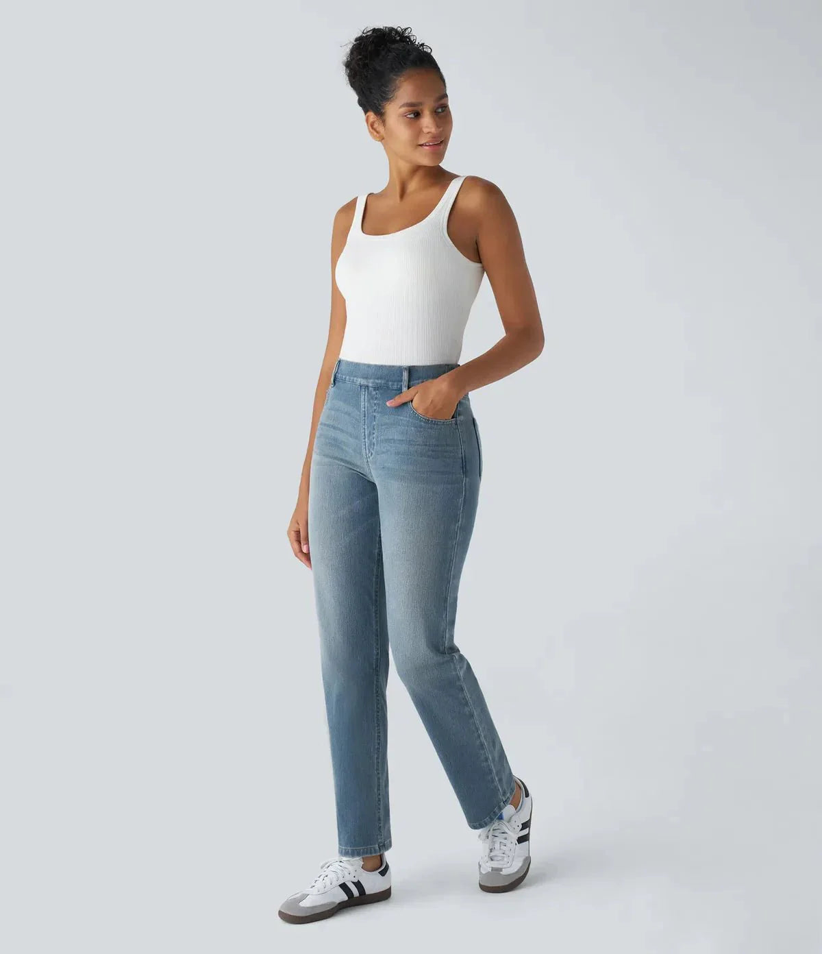 Halara Flex™ – Ultra-dehnbare High-Waist-Hose für ganztägigen Tragekomfort