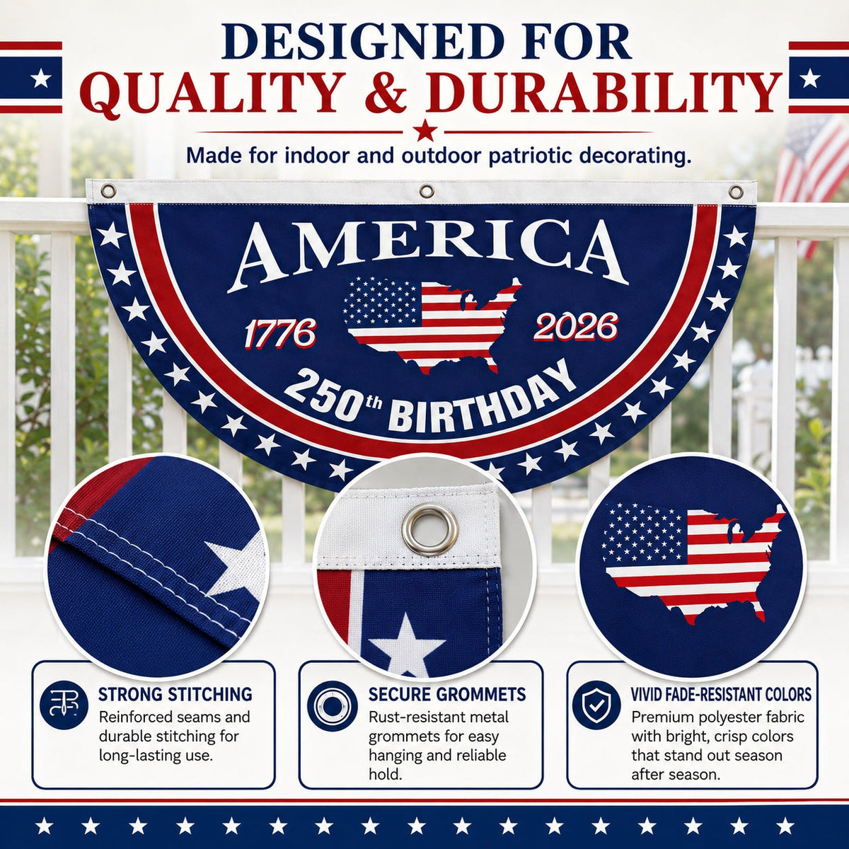 VeteranMade – USA 250-Jahre-Gedenkbanner 🇺🇸