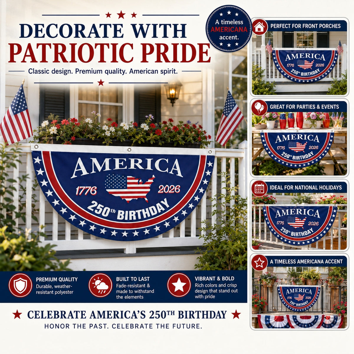 VeteranMade – USA 250-Jahre-Gedenkbanner 🇺🇸