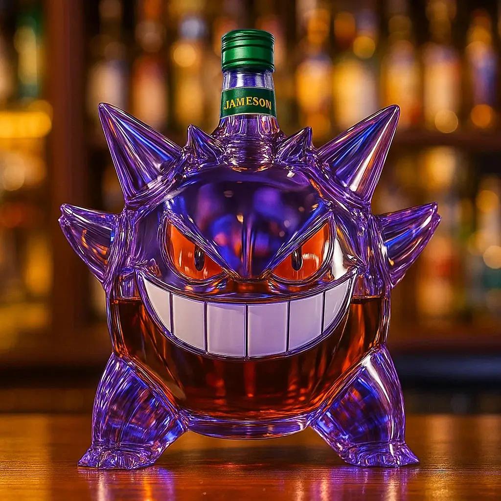 Botella de whisky Gengar Edición Limitada