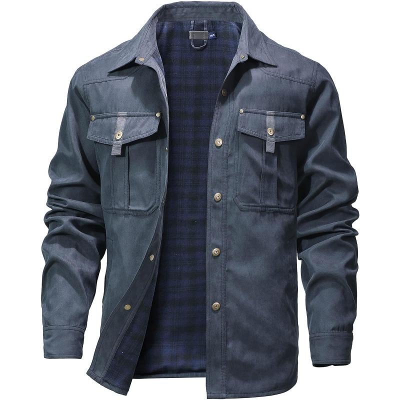 VistaWork – Camisaco utilitario versátil con forro de franela