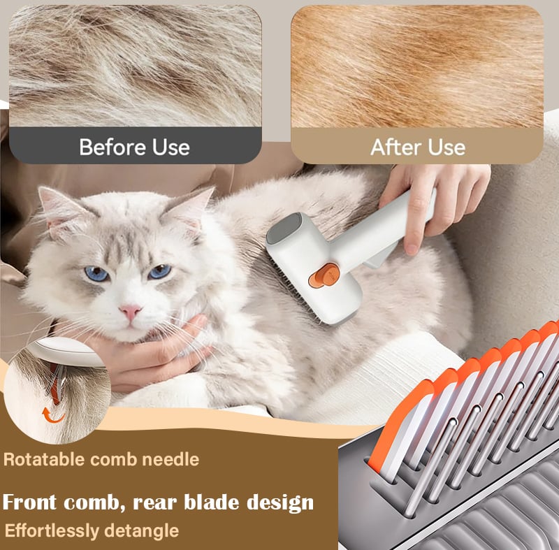 PawGroom – Cepillo y peine para mascotas con autodistrición