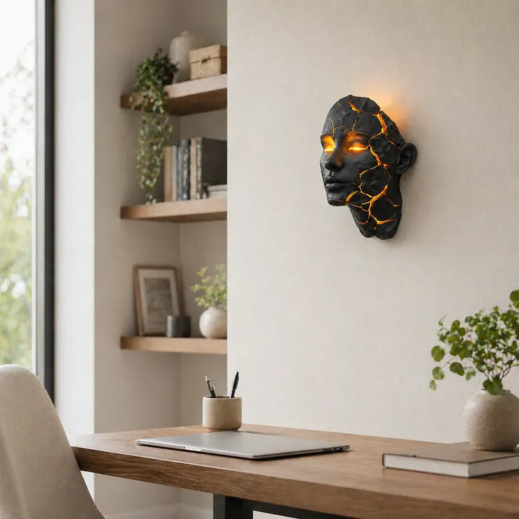 EclipseGaze – Lámpara de pared Ojo Místico
