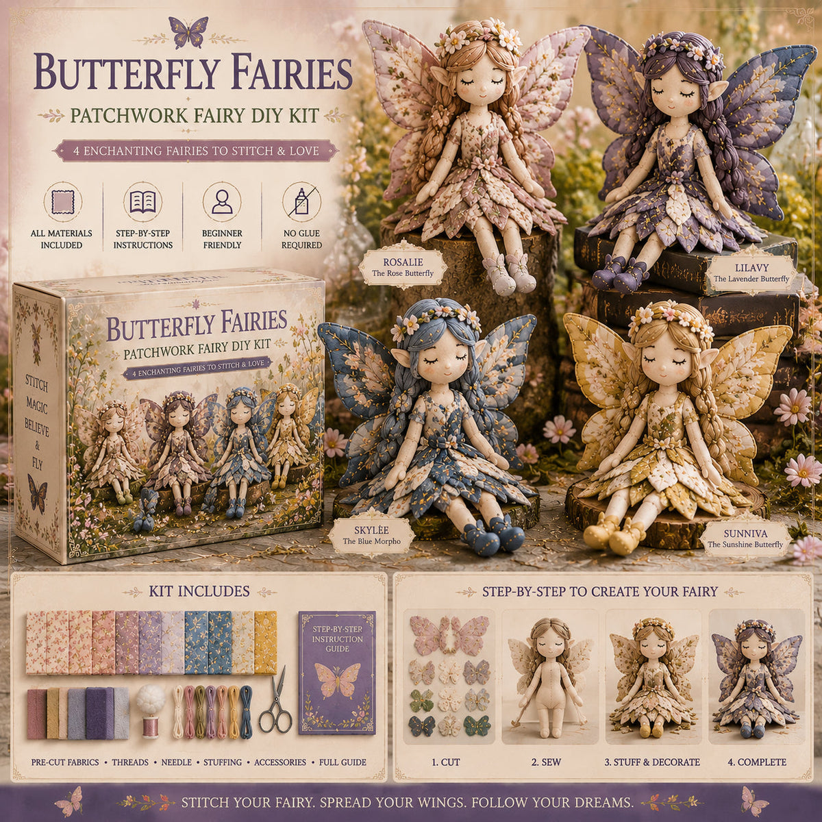 FairyStitch – Colección de manualidades de patchwork DIY