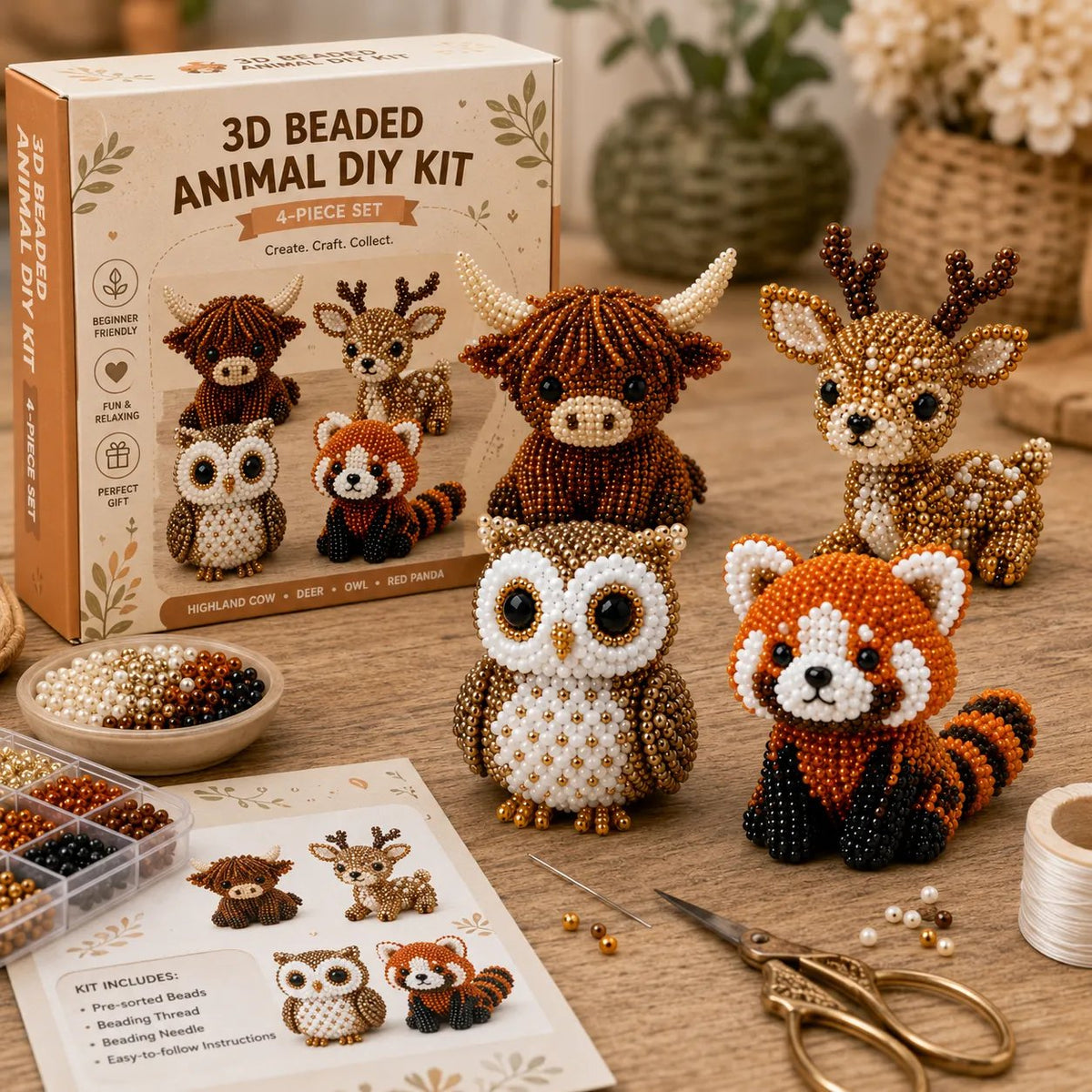 BeadCraft Mini – DIY-Set für winzige 3D-Perlentiere