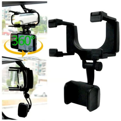 FlexMount – Soporte Giratorio para Teléfono para Espejo Retrovisor