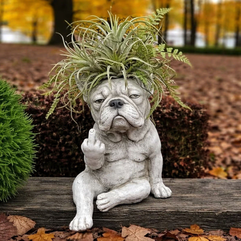 BullyPot – Dekorativer Hunde-Blumentopf