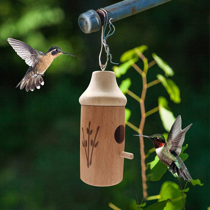 NatureSip – Comedero de colibríes de madera para amantes de la jardinería