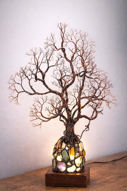 LumiTree – Lámpara elegante de cristal con forma de árbol