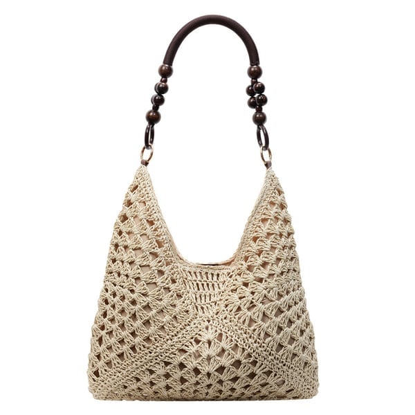 PalmAura - Bolso de Hombro de Paja